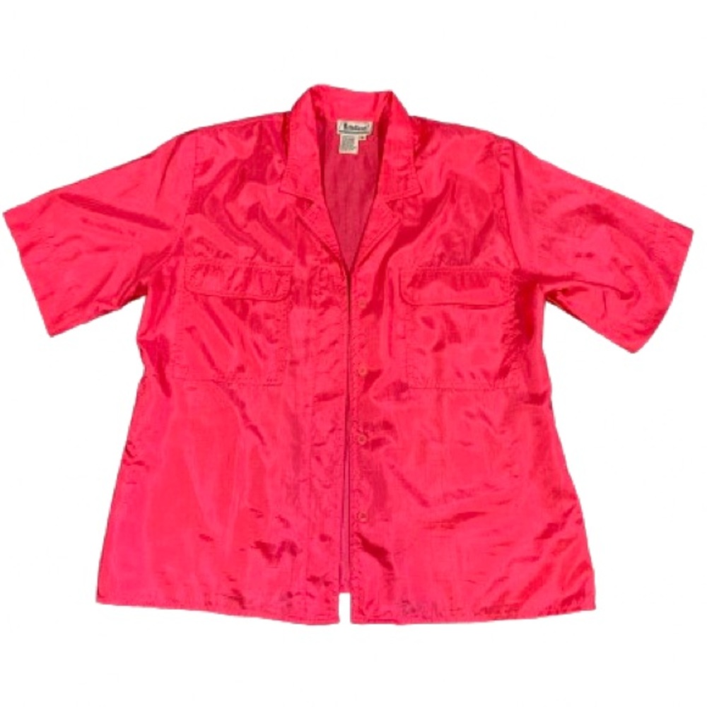 Notations Vintage Hot Pink Cover Up Throw On Top Size 8 Barbie Y2K festival